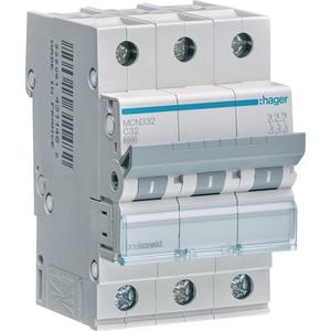 Leitungsschutzschalter - LS-Schalter 3P 6kA C-32A 3M - MCN332