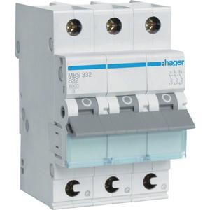 Leitungsschutzschalter - LS-Schalter 3P 6kA B-32A 3M QC - MBS332