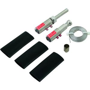 Zubehör für Erdung und Blitzschutz - Anschlussset f. HVI light Leitung D 20mm m.Geflechtband L 2200mm - 819272