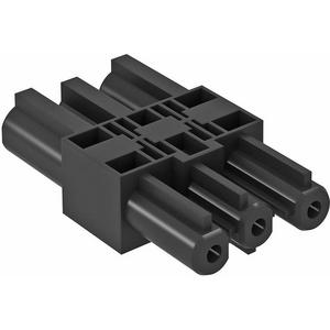 Kompaktverteiler für steckbare Gebäudeinstallation - Verbindungsadapter 1 Eingang / 1 Ausgang PA schwarz - 6108045