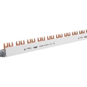 Phasenschiene - Phasenschiene 2-polig mit Gabelanschluss 10mm² 63A 57 Module - KDN263B