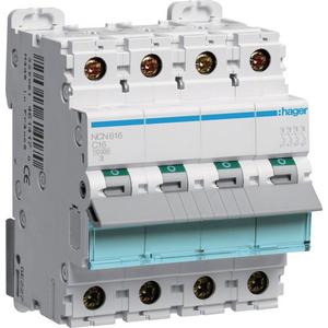Leitungsschutzschalter - LS-Schalter 3P+N 10kA/15kA C-16A 4M - NCN616