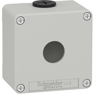 Gehäuse für Befehls- und Meldegeräte - Leergehäuse XAP Metall grau für 1x22mm 80x80x51,5 mm M20 - XAPD1201