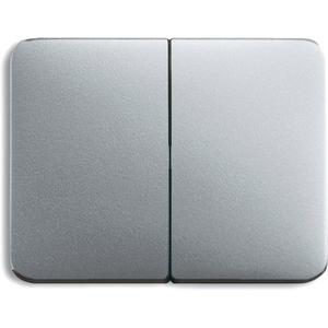 Abdeckung für Schalter, Taster, Dimmer, Jalousie - Wippe für Serien Wechsel/Wechsel Doppeltaster Titan matt - 2CKA001751A2838