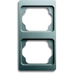 Abdeckrahmen - Abdeckrahmen alpha 2-fach senkrecht Titan matt - 2CKA001754A4126