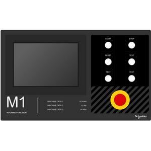 Tastenplatte für Befehls- und Meldegeräte - Beschriftungsfeld 500x300mm, zum Aufkleben, Beschriftung vorgefertigt - ZBYLEG503001