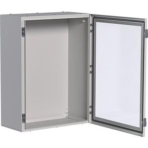 Leergehäuse - Orion Schrank SKI Klarsichttür 800x500x300 mm lichtgrau - FL174A