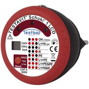 Spannungsprüfer - Steckdosenprüfgerät für die unkomplizierte Anschlussprüfung in 230V Anlagen - 61601000