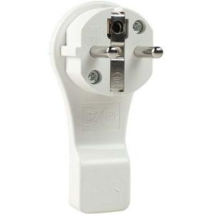 SCHUKO-Stecker - Schutzkontakt-Flachstecker für den Innenbereich 16 A 230 V weiß - 45030
