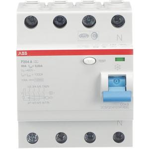 Fehlerstrom-Schutzschalter - FI-Schutzschalter  63A 4-polig 30mA Typ A - 2CSF204101R1630