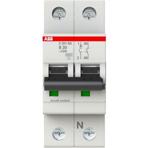 Leitungsschutzschalter - LS-Schalter 1P+N Charakteristik B Bemessungsstrom 20A 6kA - 2CDS251103R0205