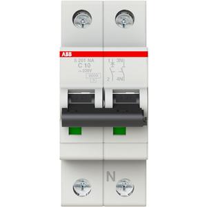 Leitungsschutzschalter - LS-Schalter 1P+N Charakteristik C Bemessungsstrom 10A 6kA - 2CDS251103R0104