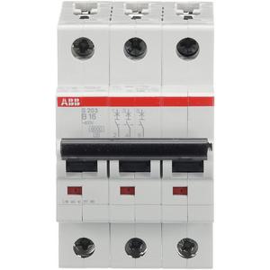 Leitungsschutzschalter - LS-Schalter 3P Charakteristik B Bemessungsstrom 16A 6kA - 2CDS253001R0165
