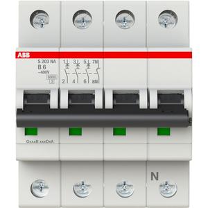 Leitungsschutzschalter - LS-Schalter 3P+N Charakteristik B Bemessungsstrom 6A 6kA - 2CDS253103R0065