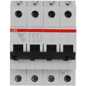 Leitungsschutzschalter - LS-Schalter 3P+N Charakteristik B Bemessungsstrom 40A 6kA - 2CDS253103R0405