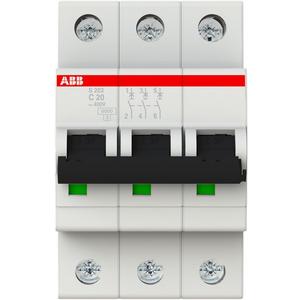 Leitungsschutzschalter - LS-Schalter 3P Charakteristik C Bemessungsstrom 20A 6kA - 2CDS253001R0204