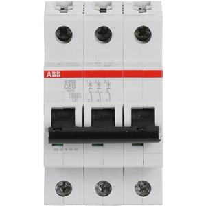 Leitungsschutzschalter - LS-Schalter 3P Charakteristik C Bemessungsstrom 50A 6kA - 2CDS253001R0504