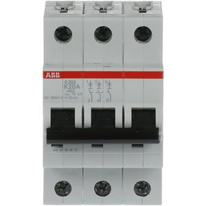 Leitungsschutzschalter - LS-Schalter 3P Charakteristik K Bemessungsstrom 20A 6kA - 2CDS253001R0487