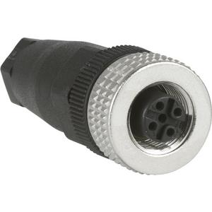 Rundsteckverbinder (Industriesteckverbinder) - Buchse M12 4-polig gerade Kabelverschraubung Pg 7 - XZCC12FDM40B