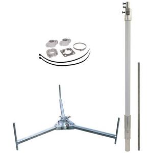 Fangeinrichtung für Blitzschutz - Fangmast für HVI light plus Leitung auf Flachdächern - 819682