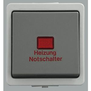 Installationsschalter - Heizungs-Notschalter AP 1-polig IP44 grau - 93961H