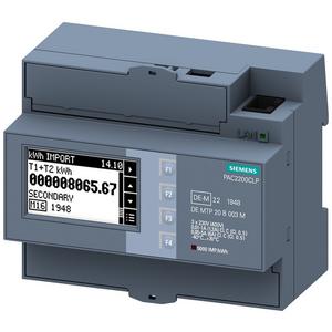 Elektronischer Elektrizitätszähler - SENTRON Messgerät 7KM PAC2200 3-phasig 5 A Hutschiene Modbus TCP MID CLP - 7KM2200-2EA00-1JB1
