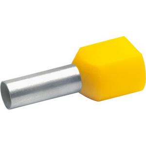 Aderendhülse - Aderendhülse für 2 Leitungen isoliert 2x6 mm² 14 mm lang Cu - 87514