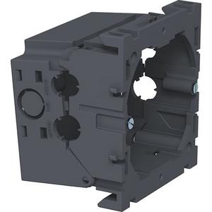 Einbaudose für Geräteeinbaukanal - Geräteeinbaudose 1-fach 71x76x51 PA eisengrau RAL 7011 - 6288610
