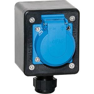 SCHUKO-Anbausteckdose - VG AP Steckdose BR 2100 IP44 1xSchuko M20 - 25077