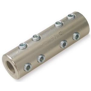 Verbinder zum Schrauben - Muffenschraubklemme 240mm² messing vernickelt - AF 200.017
