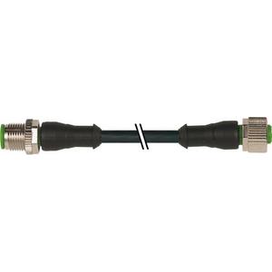 Konfektioniertes Sensor-Aktor-Kabel - M12 St. 0° / M12 Bu. 0° A-kod. - 7000-40041-6150500