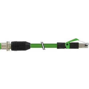 Patchkabel Kupfer Industrie - M12 St. 0° D-kod. / RJ45 St. 0° geschirmt - 7000-44711-7940200