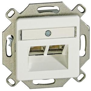 Kommunikationsanschlussdose Kupfer - Einsatz DAE 8/8 (8/8) FSTP RJ45 C5 System LSA-Plus/ emailweiß - 775887