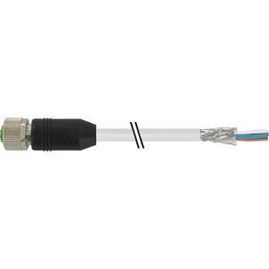Konfektioniertes Sensor-Aktor-Kabel - M12 Bu. 0° A-kod. freies Ltg-ende geschirmt - 7000-17121-2912000