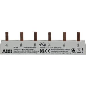 Phasenschiene - PS3/6 Phasenschiene 3Ph.,6Pins,10qmm - 2CDL231001R1006