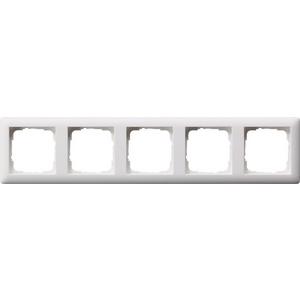 Abdeckrahmen - 5-fach Abdeckrahmen für Standard 55 reinweiß matt - 021504