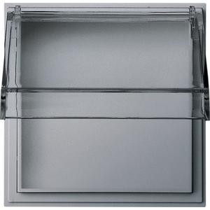 Übergangsadapter für Installationsschalterprogramme - Adapterrahmen transparenter KD für TX_44 (WG UP) Aluminium - 040965
