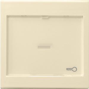 Abdeckung für Schalter, Taster, Dimmer, Jalousie - Wippe beschriftbar groß System 55 cremeweiß - 067601