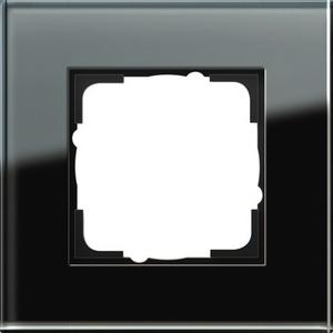 Abdeckrahmen - 1-fach Abdeckrahmen für Esprit Glas schwarz - 021105