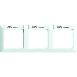 Abdeckrahmen - Rahmen 3-fach Schriftfelder 13 x 55,5 mm für waagerechte Kombination - AS5830NAWW