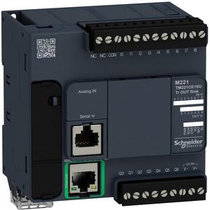 SPS-Grundgerät - SPS-Steuerung Modicon M221 Kompaktformat 16 E/A Ethernet Modbus 24 VDC - TM221CE16U
