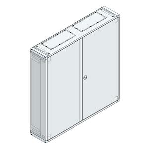 Schaltschrank (leer) - AP-Wandverteiler mit RW Tür IP30 außen B1195xH1215xT240mm - AM-4E+RW
