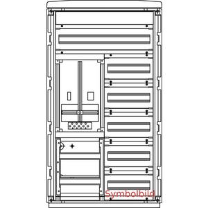 Zähler-Leergehäuse - Zählerverteiler Freiluft FZV-K F/1 NV (86TE) KTN - FZ9174