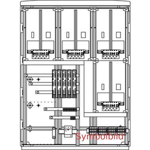 Zähler-Komplettschrank - Kabel-Hausanschluss-Zählerverteiler KHZS 4/4SRN35 ÜA(3)B/C RK Wiener Netze - FZKS0412.35