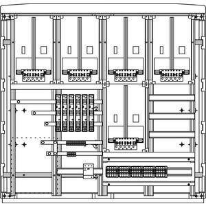 Zähler-Komplettschrank - Kabel-Hausanschluss-Zählerverteiler KHZS 5/5SRN25 ÜA(3)B/C NV RK Wiener Netze - FZKS0512NV