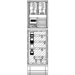 Zähler-Komplettschrank - Messwandler MW I 150A-A 250EL - V35-240 Netz B - MWBI15A.1.V