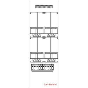 Zähler-Komplettschrank - Kunstst.-Zählergerüst ZGS-4Z-B-VuSN25-4ZS10-4RKL16-1NZRB-HK35 (2+2) Wiener Netze - ZGS4B-HK-10-4RK
