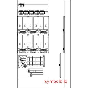 Zähler-Komplettschrank - Zählermaskenverteiler ZGS-6Z-C-VuNH-ZS16-ZAK-NZD02-2NZR-ÜA(3)B/C Netz NÖ - ZGSN6C2O.3BC.NZ