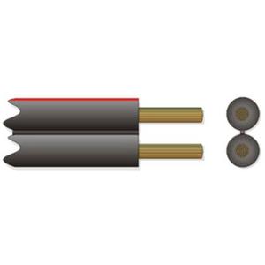 Lautsprecherleitung - Lautsprecherkabel LSPR 2x1,5 rot/schwarz Eca - 100m Bund - LSPR 2X1,5RS 100