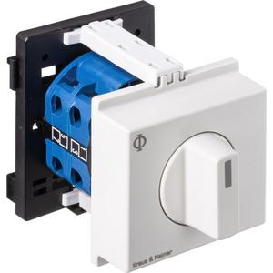 Voltmeterumschalter - Ausschalter 3polig 60° 45mm-Schnappbefestigung - 70005138